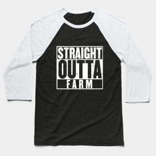Straight Outta Farm Baseball T-Shirt